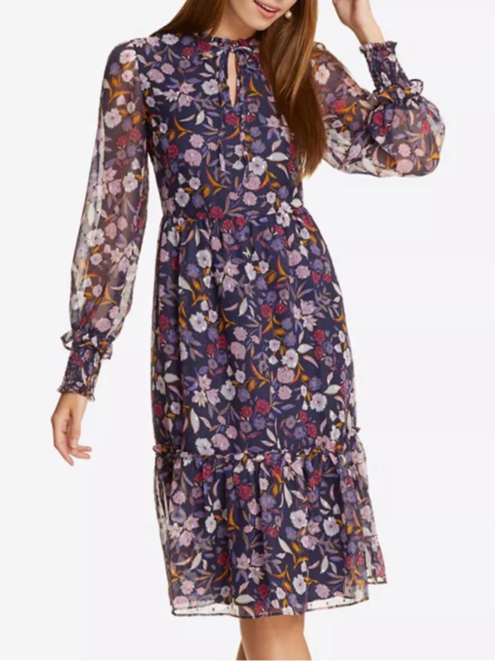 Draper James Carrie Dress in Painterly Floral Large